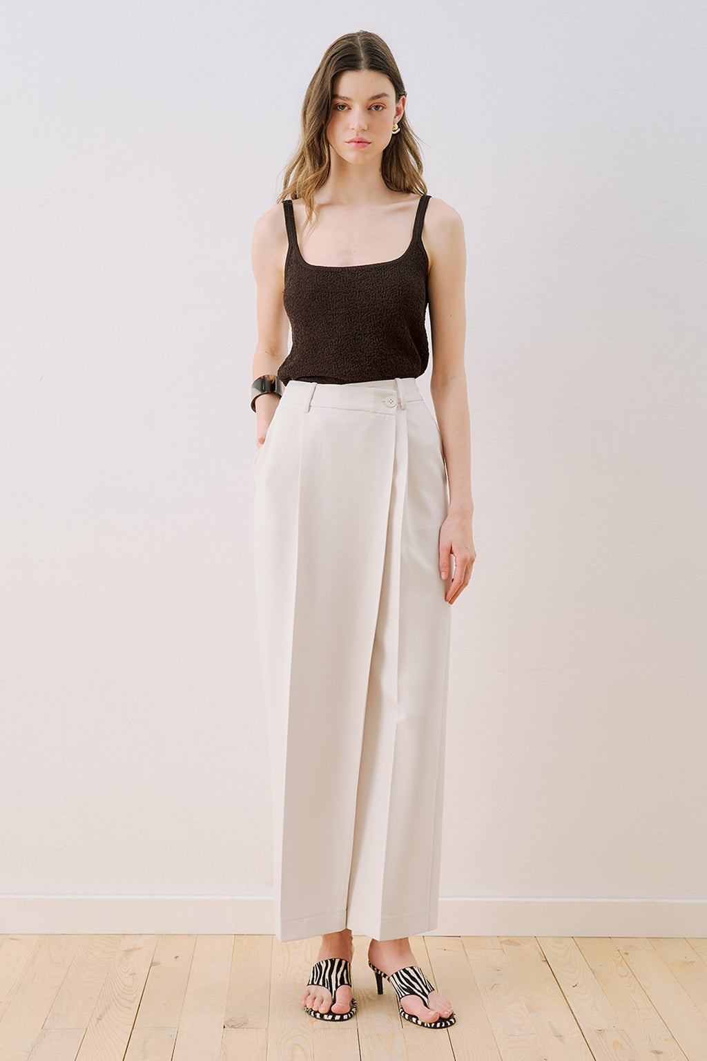 MANUKA | Wrap Closure Tailored Trousers