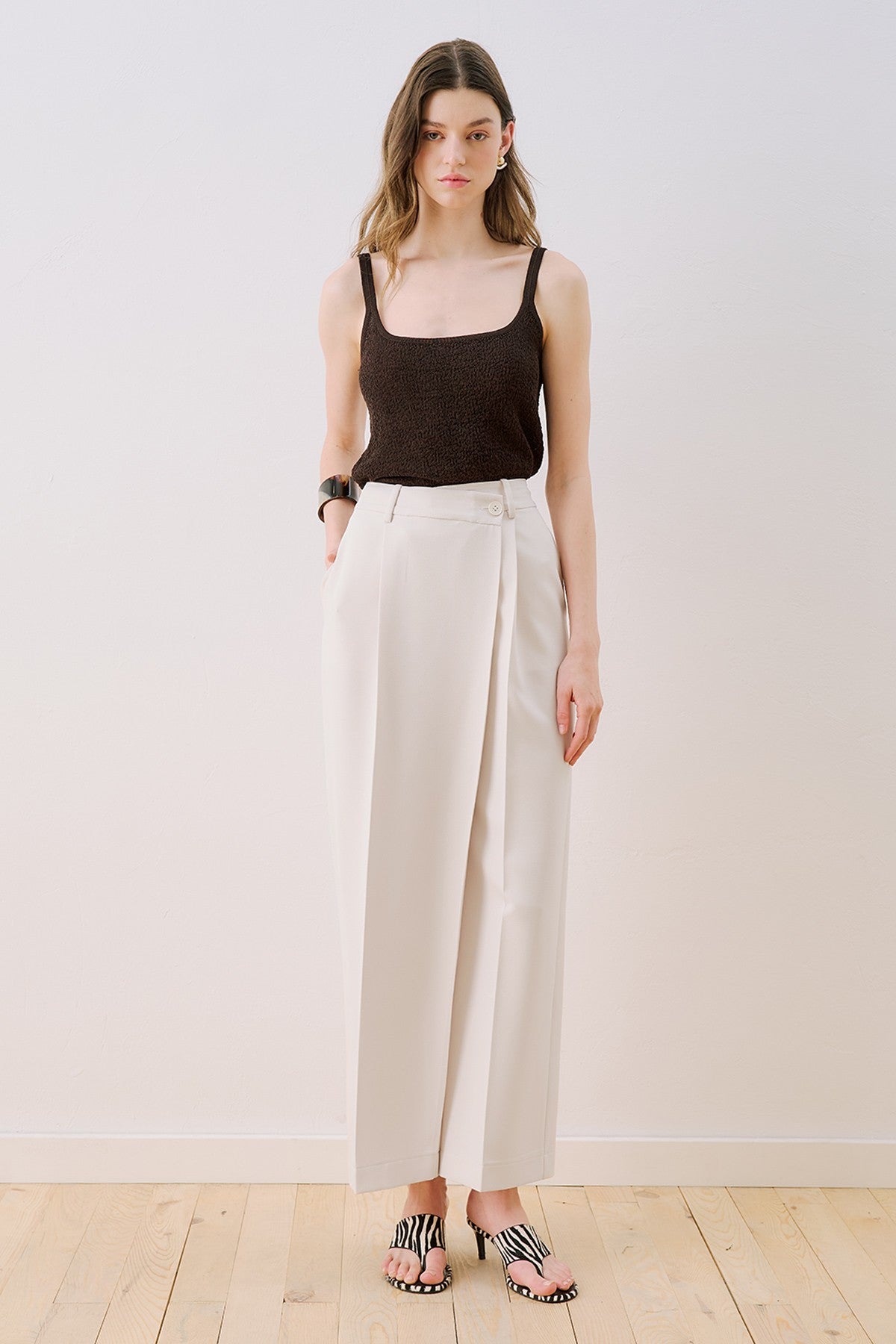 MANUKA | Wrap Closure Tailored Trousers