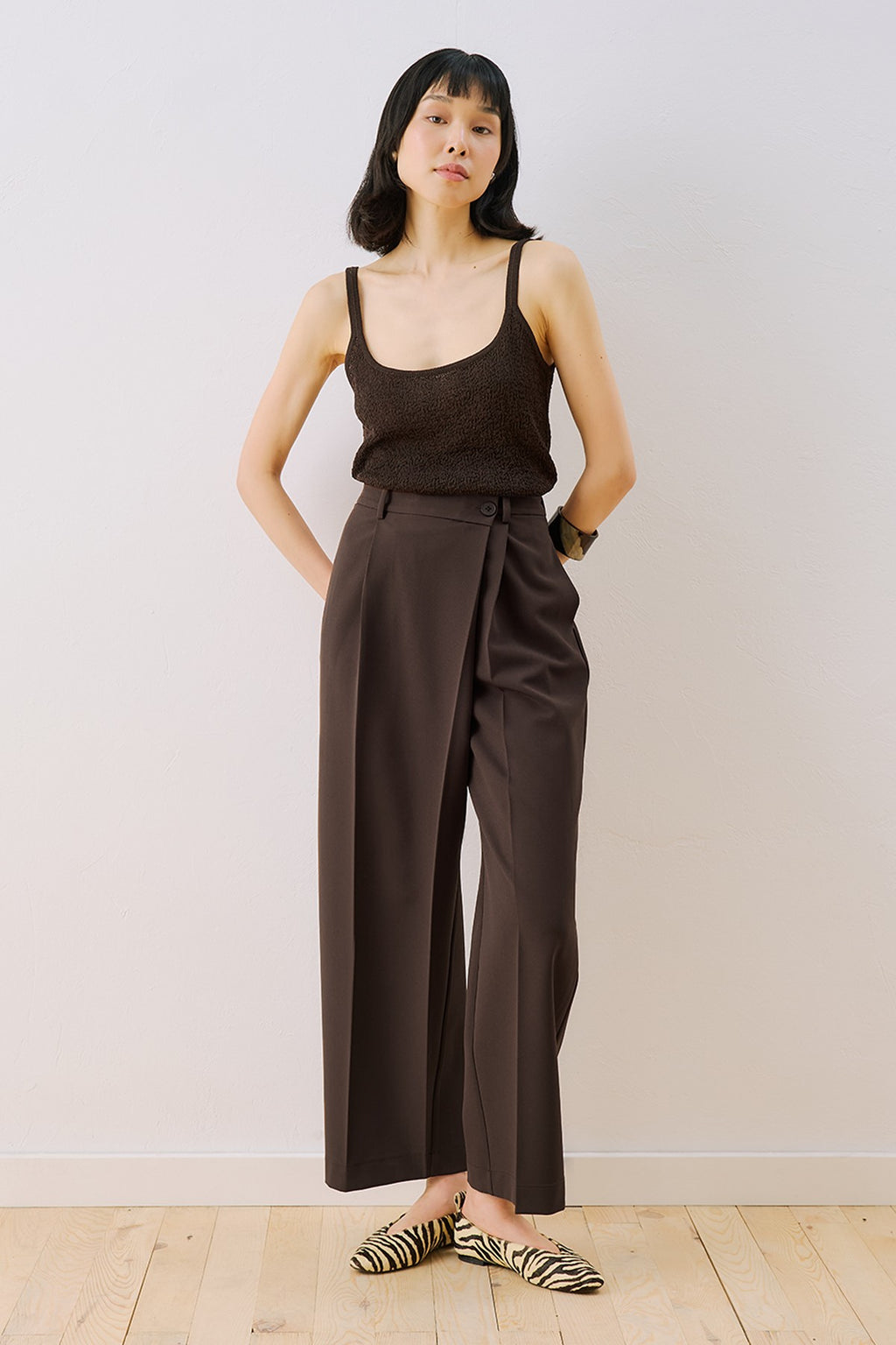 MANUKA | Wrap Closure Tailored Trousers