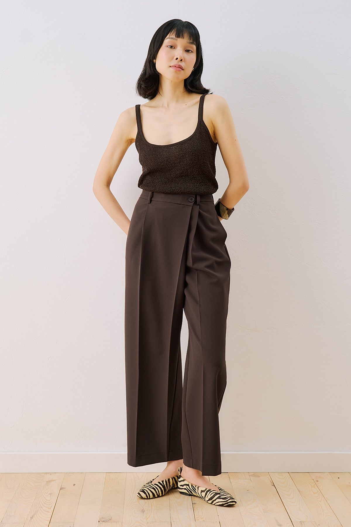MANUKA | Wrap Closure Tailored Trousers