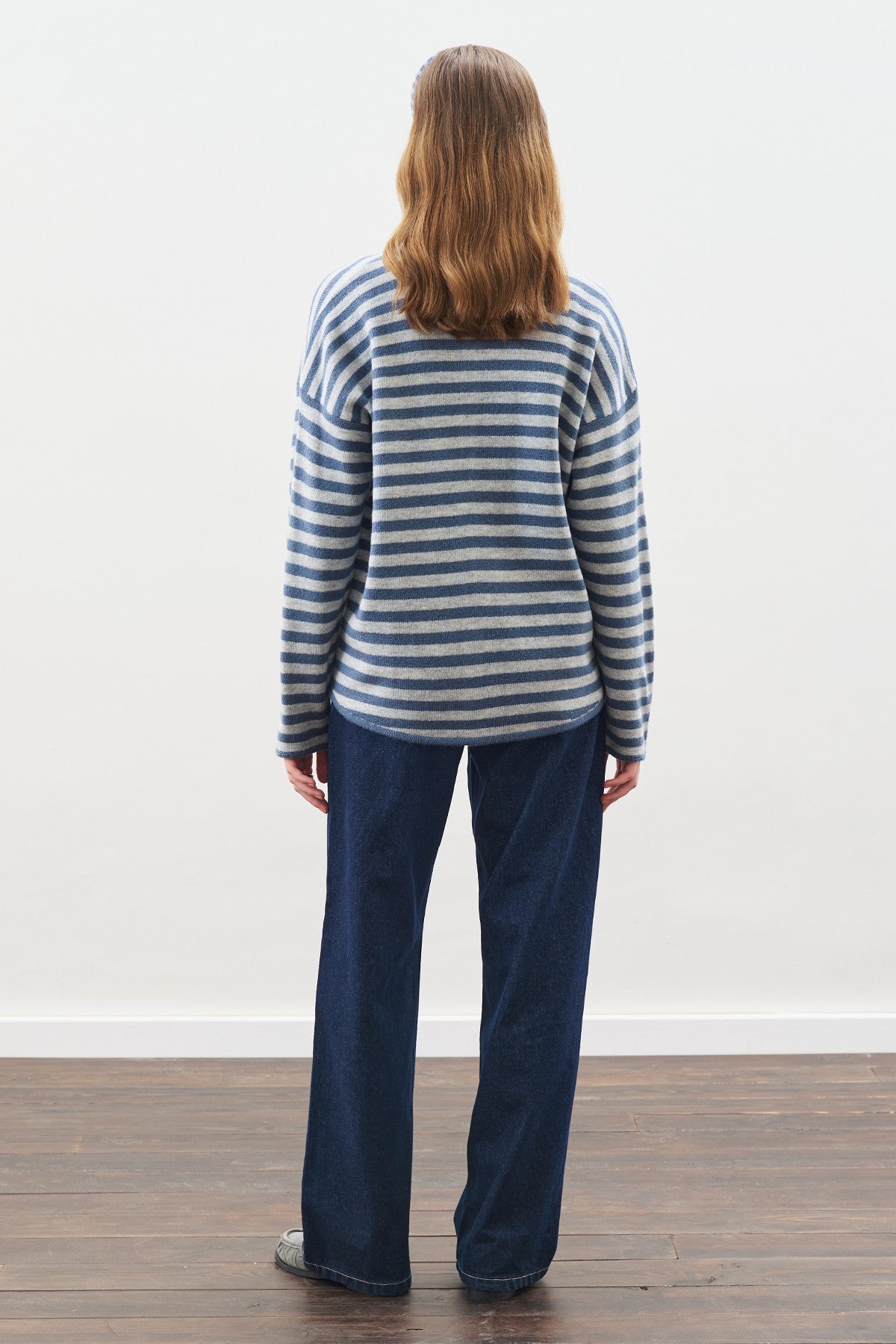 MANUKA | Striped Cardigan with Scarf Detail