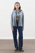 MANUKA | Striped Cardigan with Scarf Detail