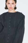 MANUKA | Pleat-Detail Waist Long-Sleeve Blouse