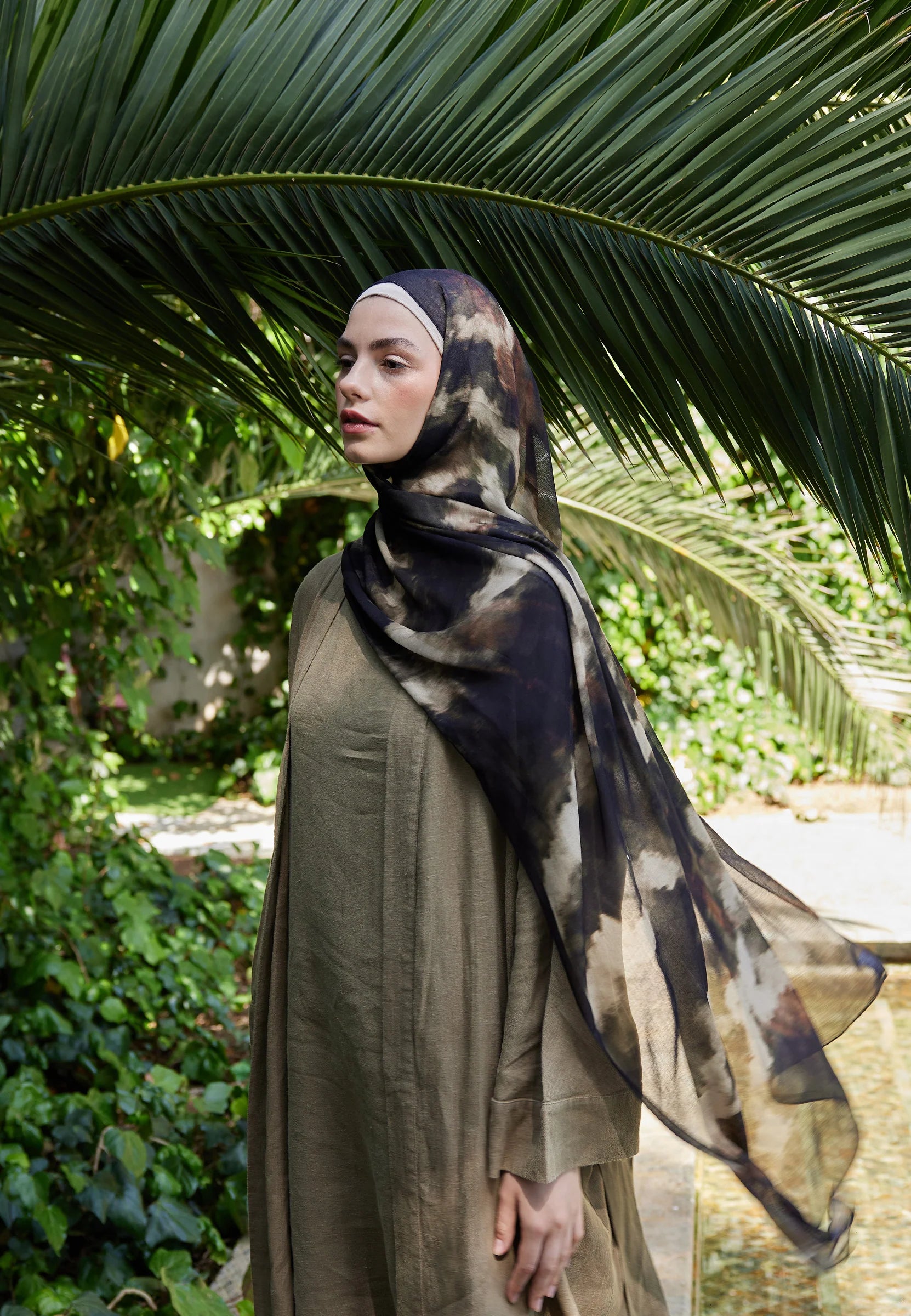 FRESH SCARFS | Batik Patterned Ramie Scarf