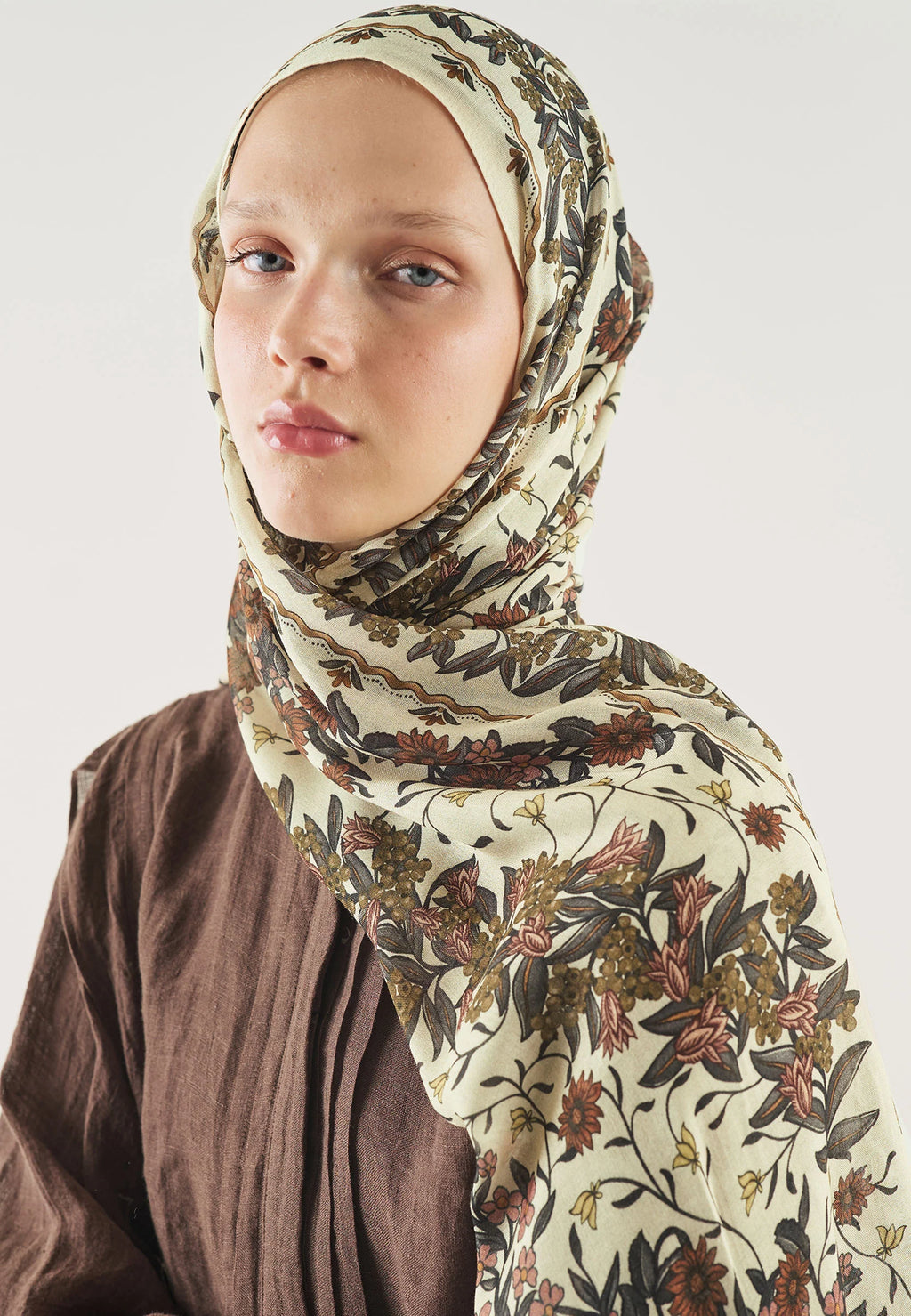 FRESH SCARFS | Briony Patterned Soft Viscose Scarf