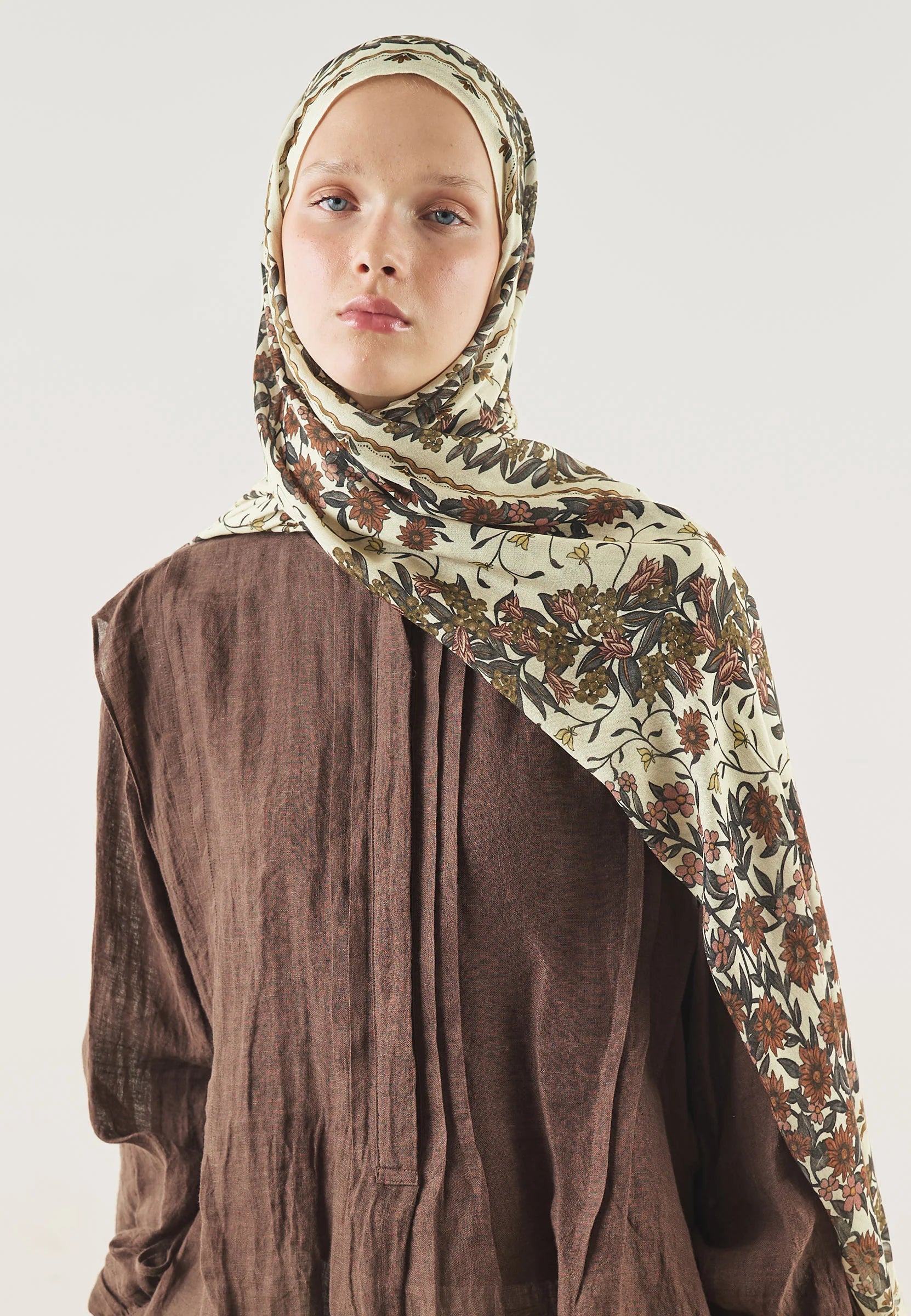 FRESH SCARFS | Briony Patterned Soft Viscose Scarf