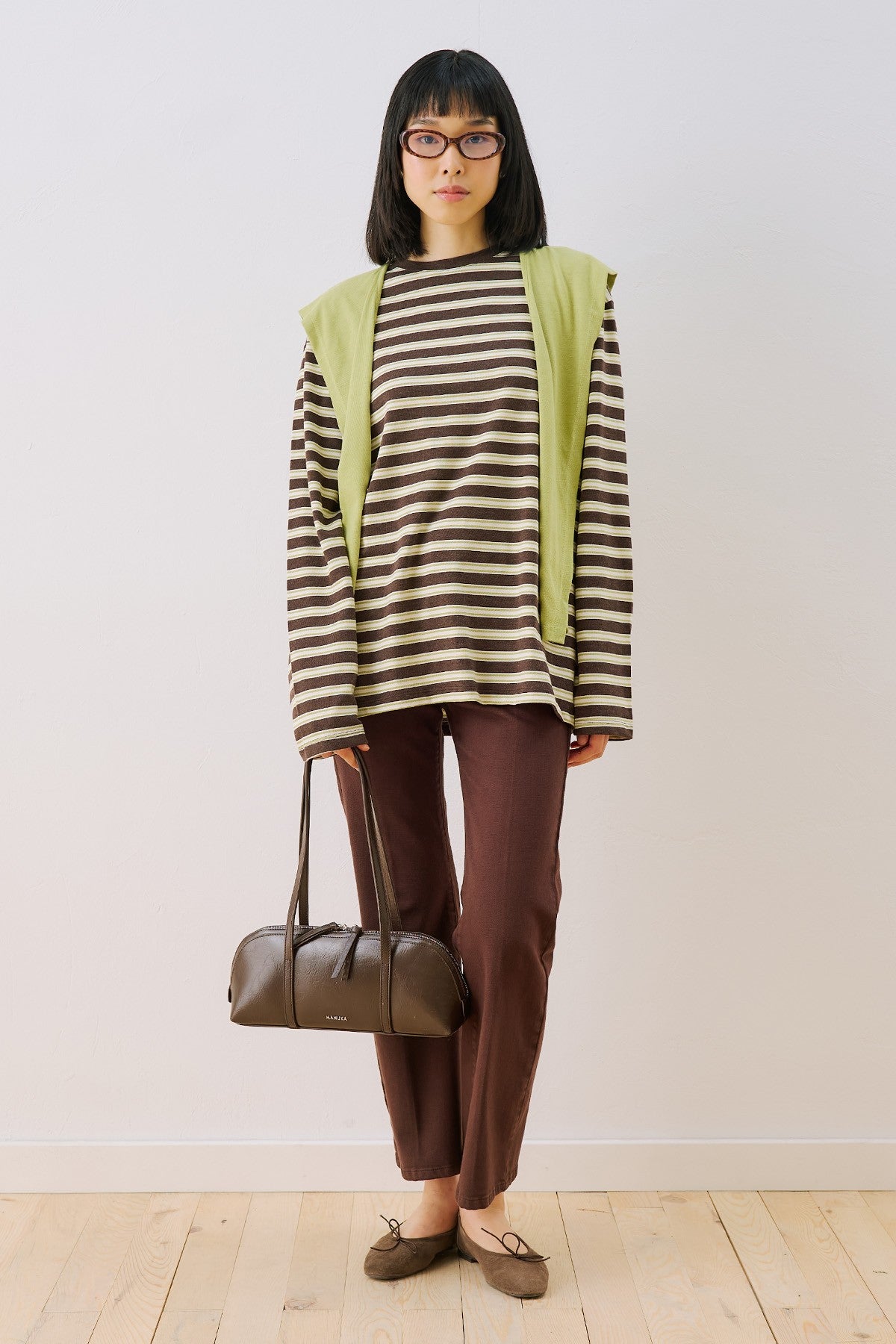MANUKA | Striped Scarf Detail T-Shirt