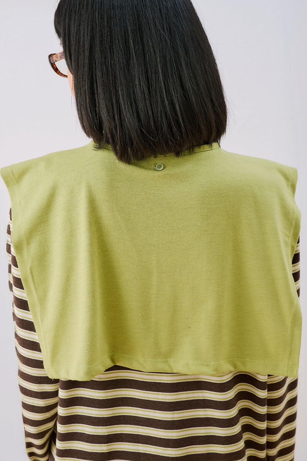 MANUKA | Striped Scarf Detail T-Shirt