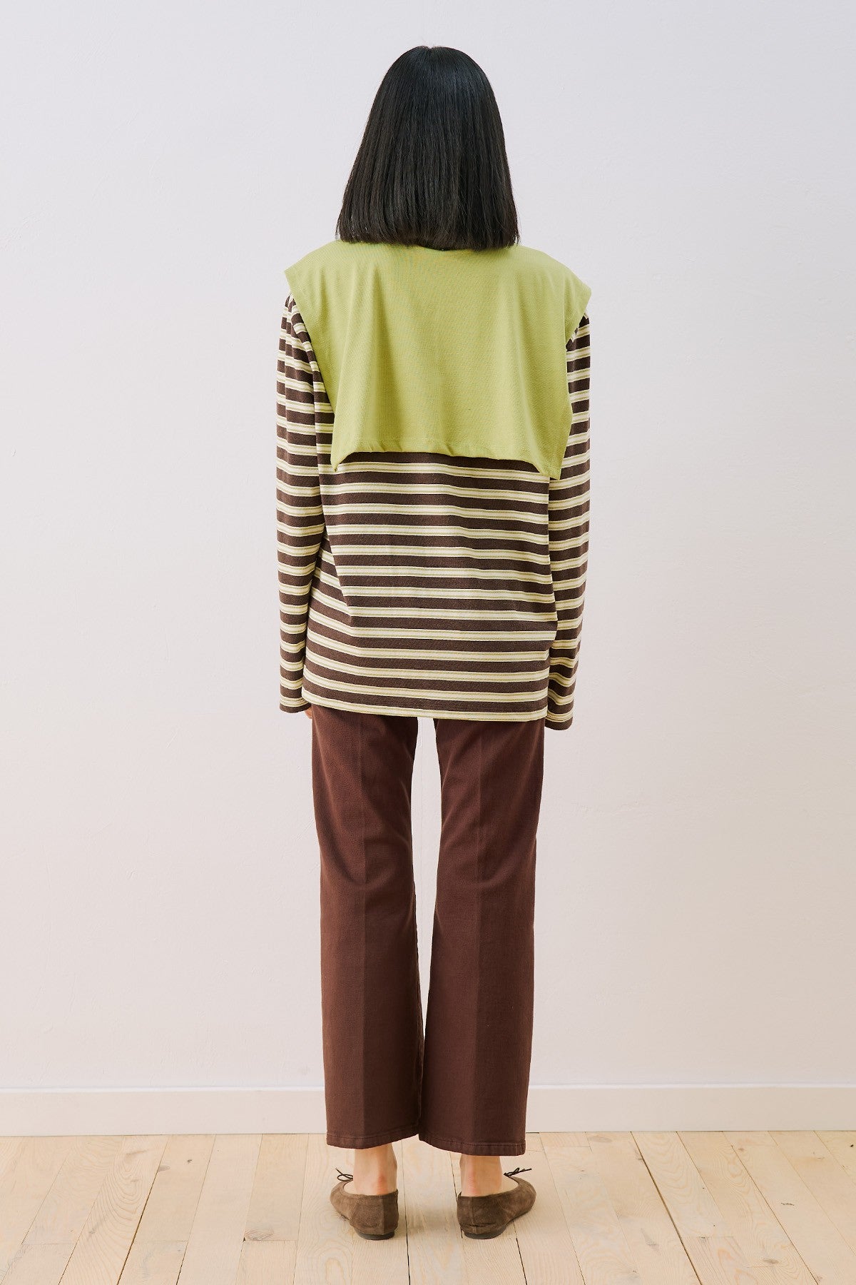 MANUKA | Striped Scarf Detail T-Shirt