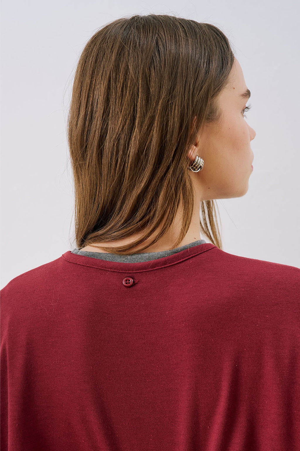MANUKA | Striped Scarf Detail T-Shirt