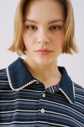 MANUKA | Striped Trim Detail Sweatshirt