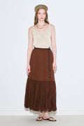 MANUKA | Crush Pleated Maxi Skirt