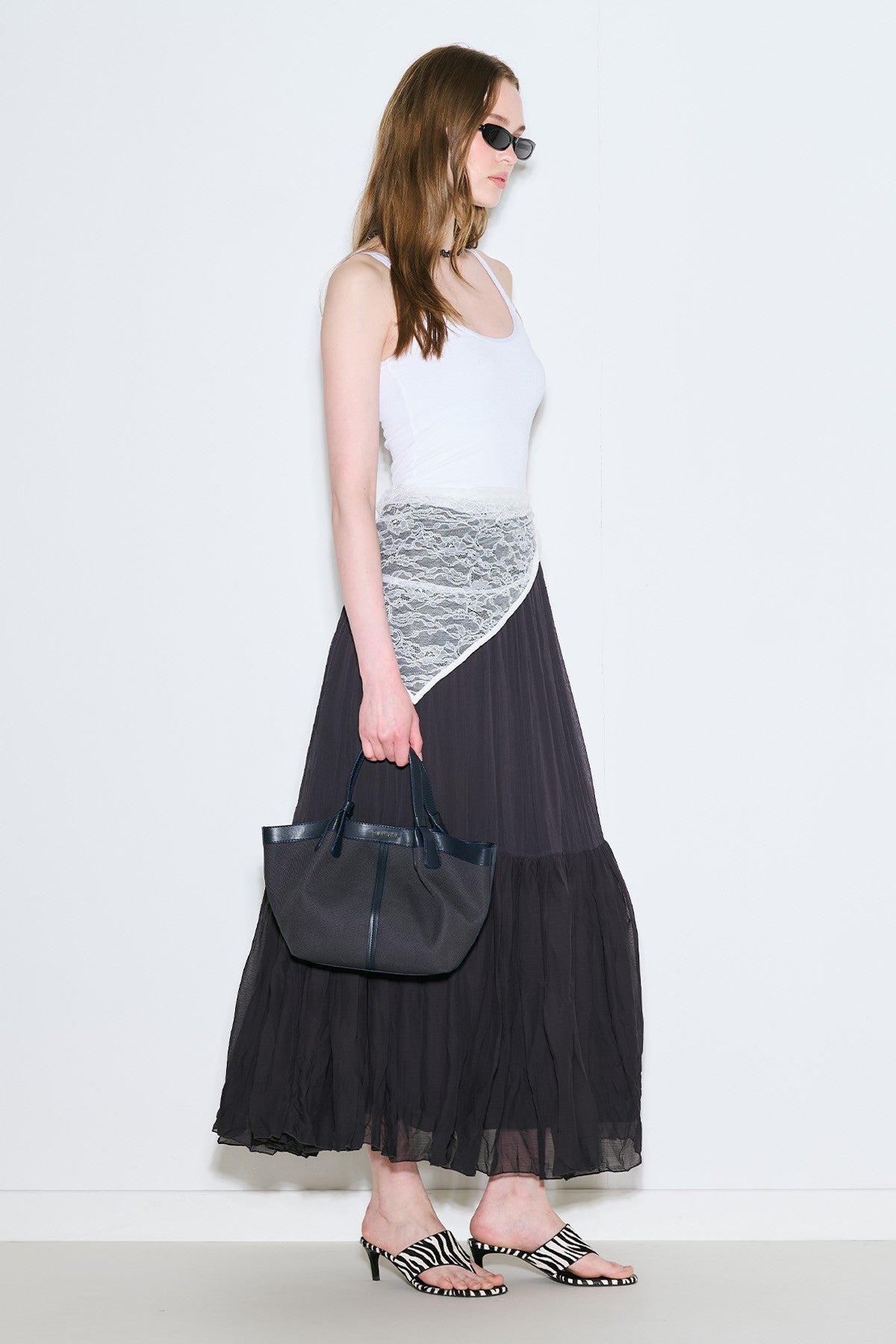 MANUKA | Crush Pleated Maxi Skirt