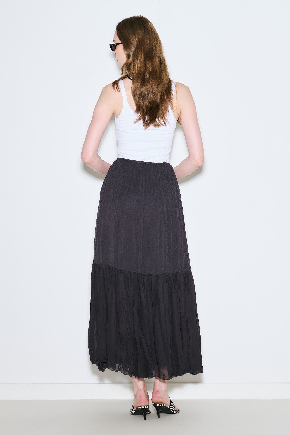 MANUKA | Crush Pleated Maxi Skirt