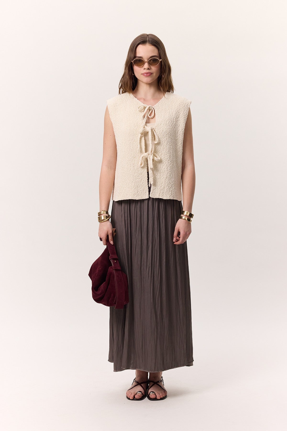 MANUKA | Crush Satin Skirt