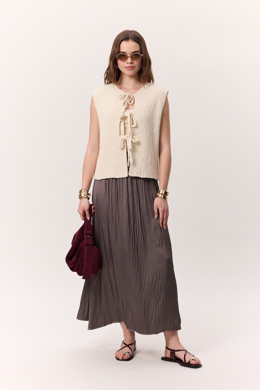MANUKA | Crush Satin Skirt