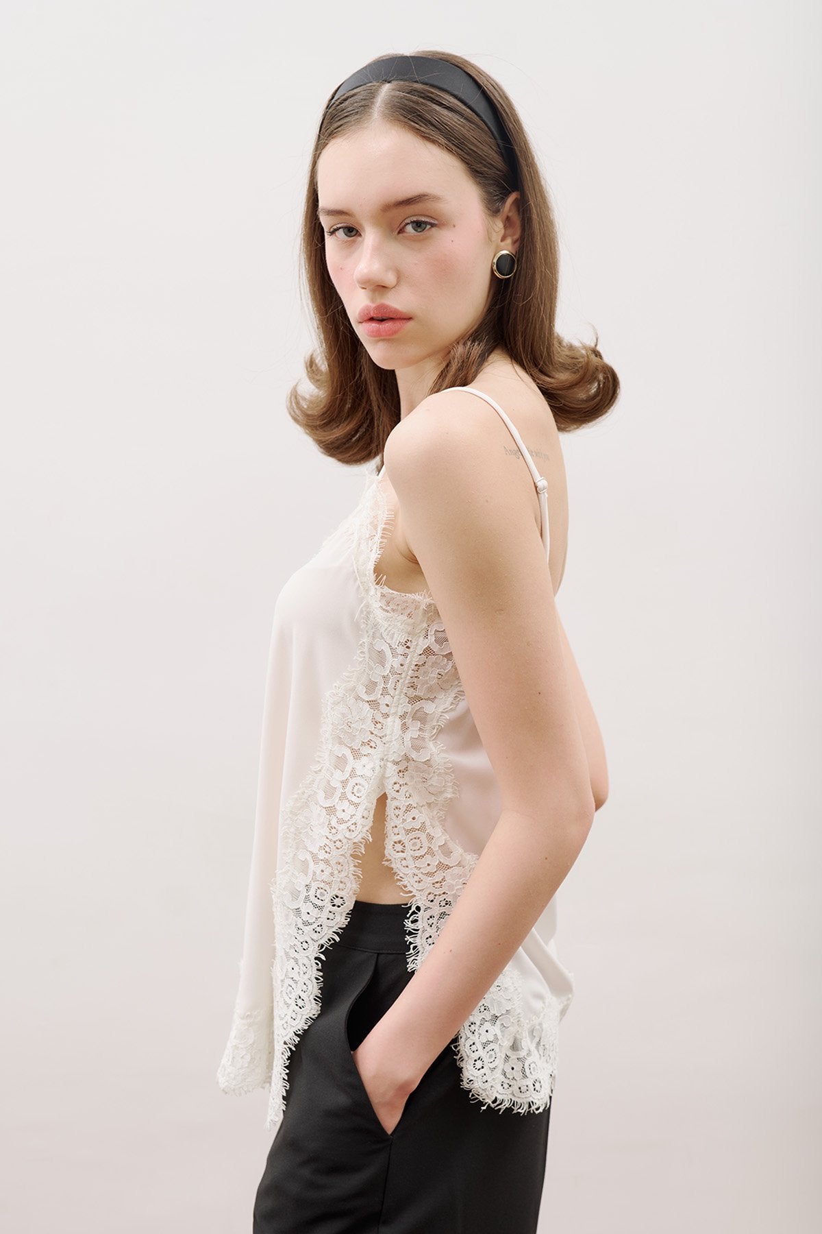 MANUKA | Lace-Trim Strappy Blouse