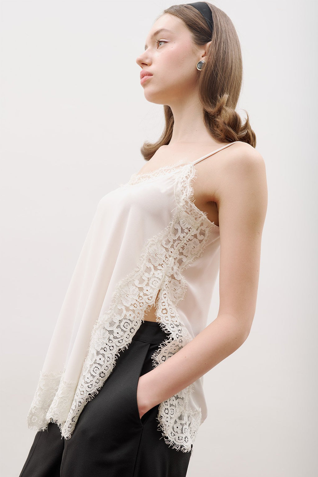 MANUKA | Lace-Trim Strappy Blouse