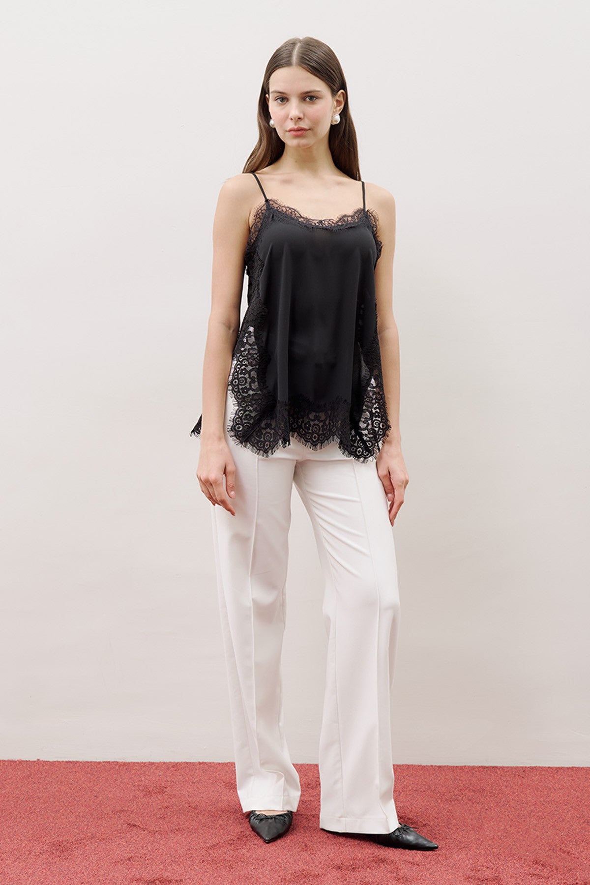 MANUKA | Lace-Trim Strappy Blouse