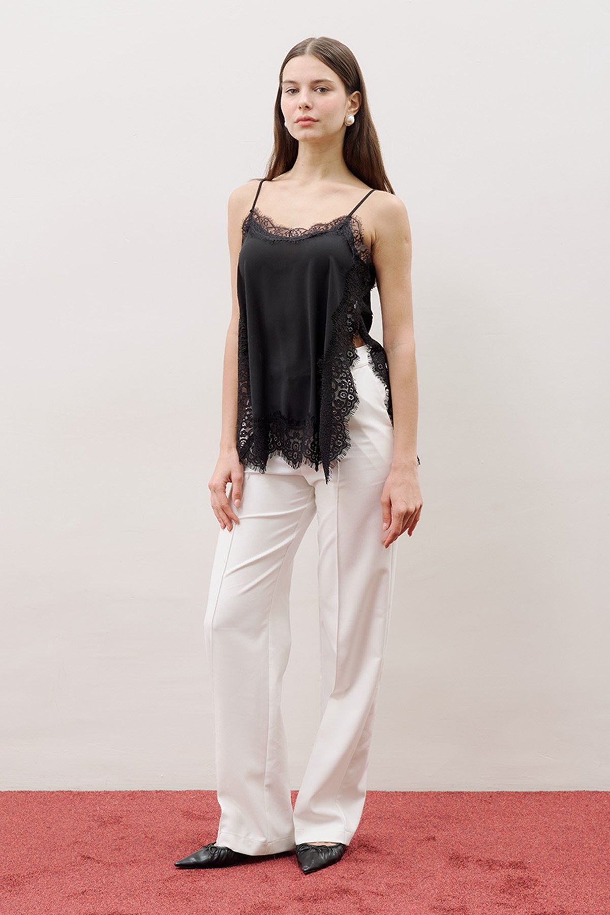 MANUKA | Lace-Trim Strappy Blouse