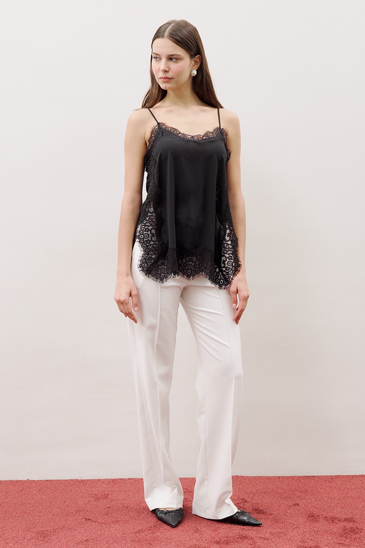 MANUKA | Lace-Trim Strappy Blouse