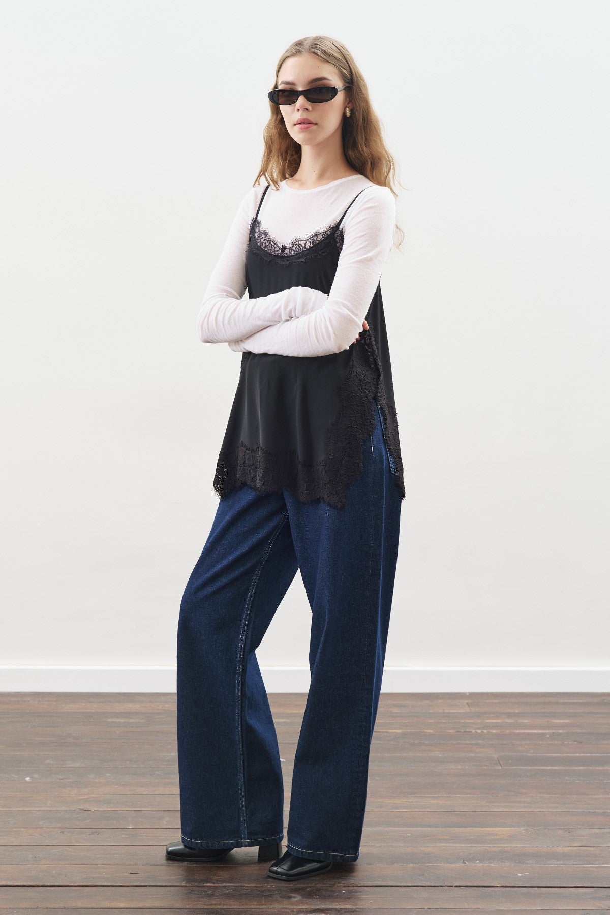 MANUKA | Lace-Trim Strappy Blouse