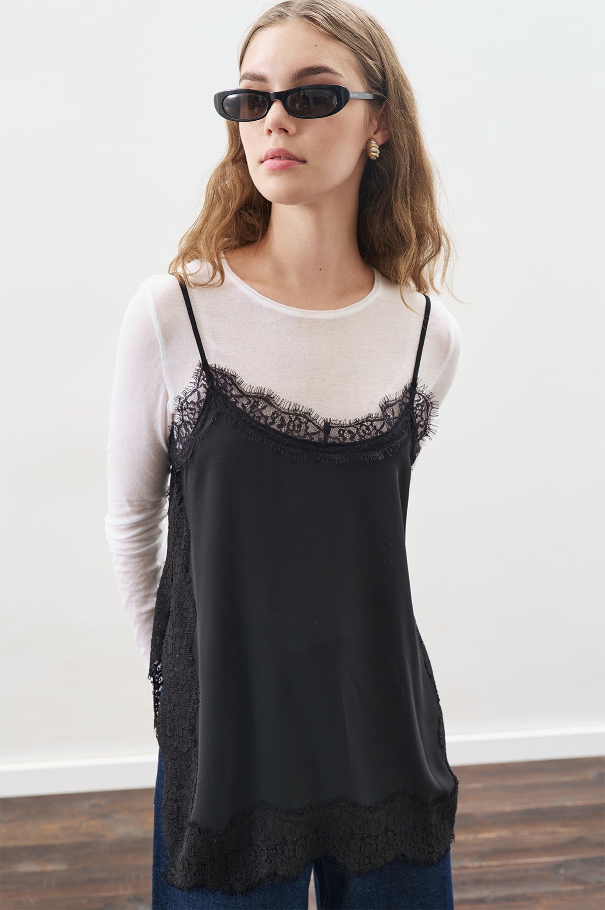 MANUKA | Lace-Trim Strappy Blouse