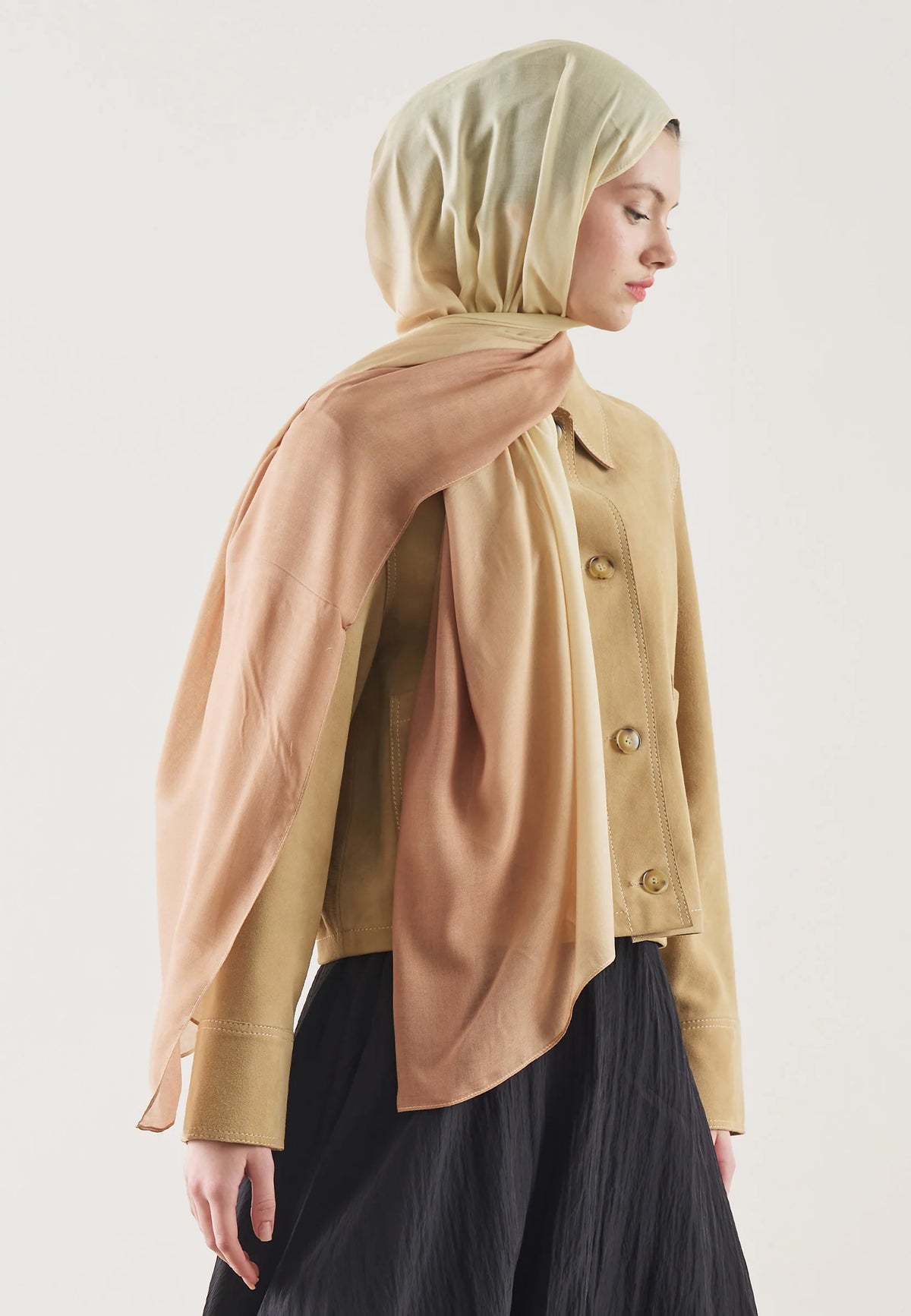 FRESH SCARFS |  Degrade Patterned Scarf