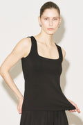 MANUKA | Easy Sleeveless Square-Neck Blouse