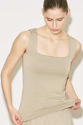 MANUKA | Easy Sleeveless Square-Neck Blouse
