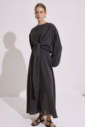 MANUKA | Modal Long-Sleeve Wrap Dress