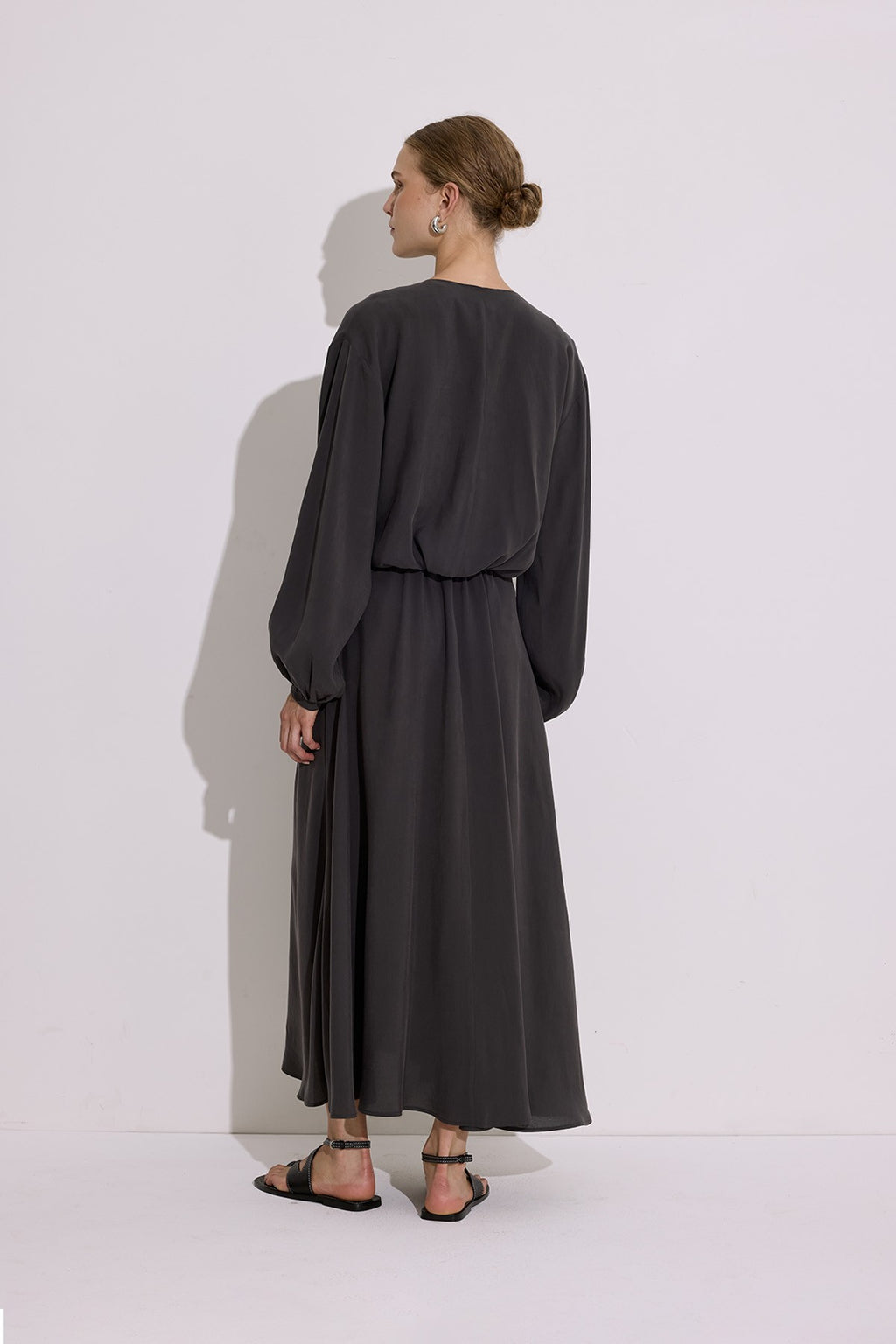 MANUKA | Modal Long-Sleeve Wrap Dress