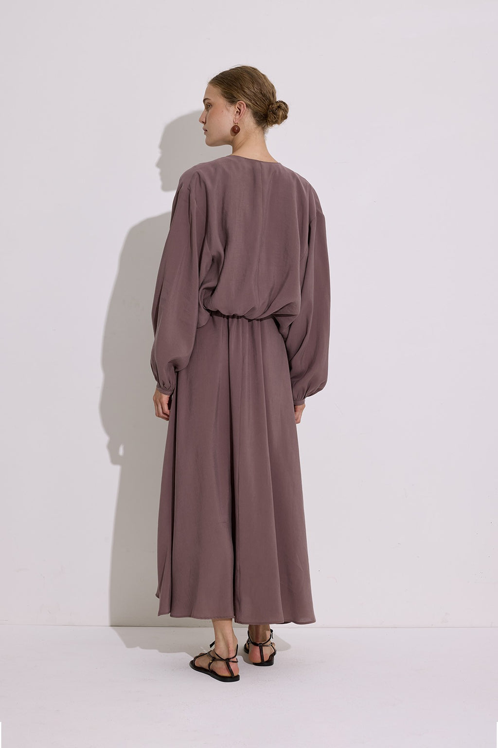 MANUKA | Modal Long-Sleeve Wrap Dress
