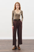 MANUKA | Pleat-Detail Straight-Leg Trousers