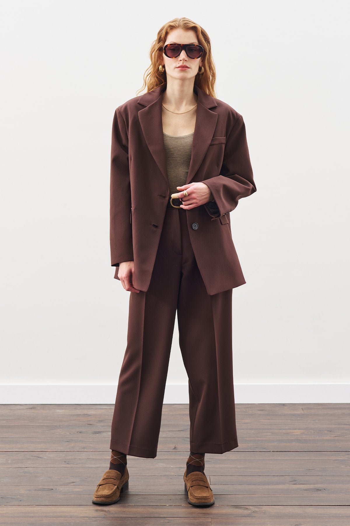 MANUKA | Pleat-Detail Straight-Leg Trousers