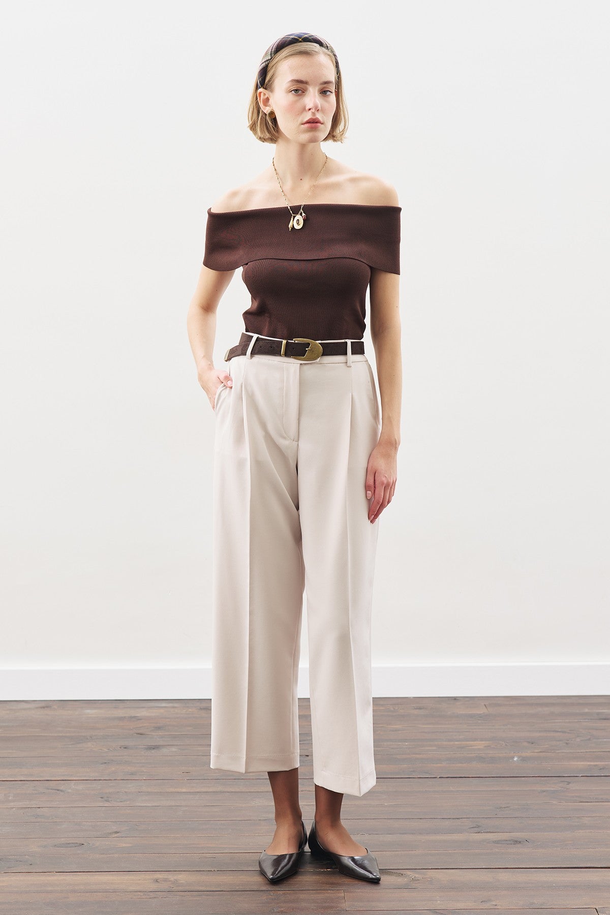 MANUKA | Pleat-Detail Straight-Leg Trousers