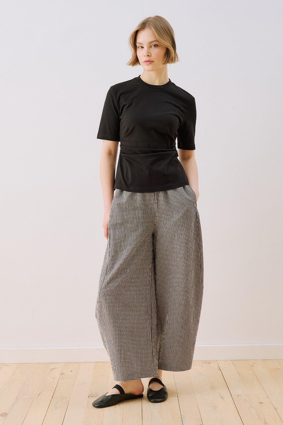 MANUKA | Pleated Detail T-shirt