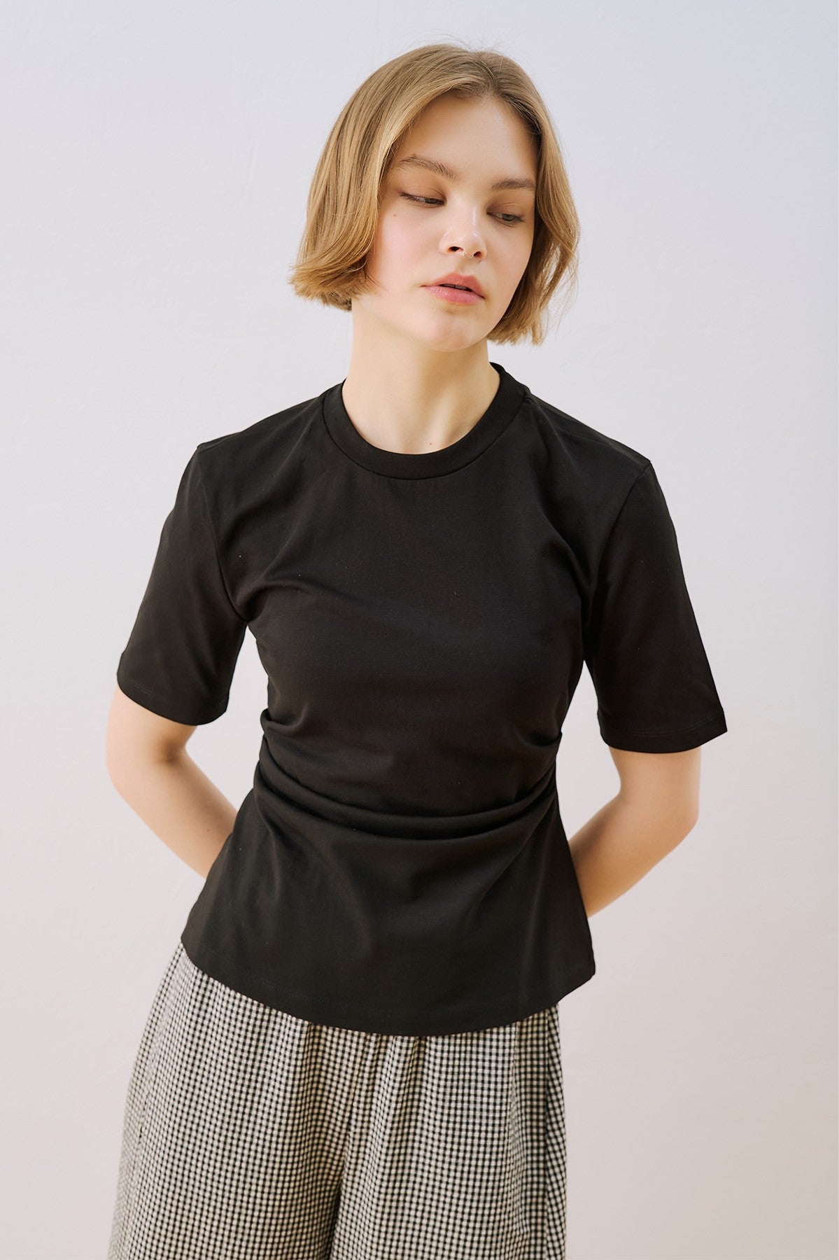 MANUKA | Pleated Detail T-shirt