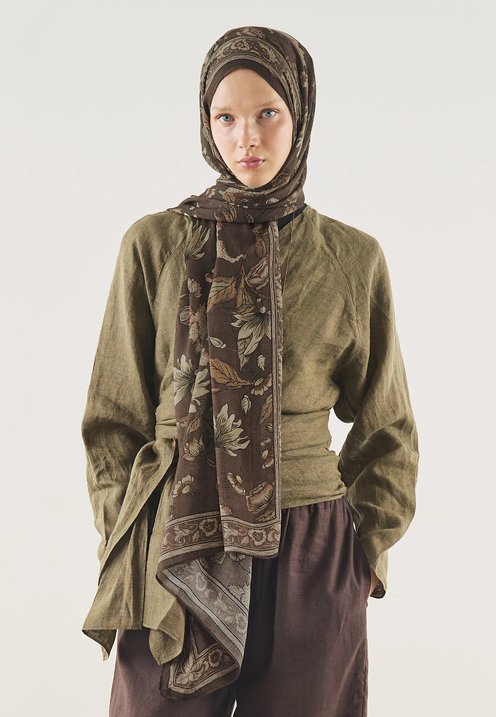 FRESH SCARFS | Pure Ethnic Patterned Soft Viscose Scarf