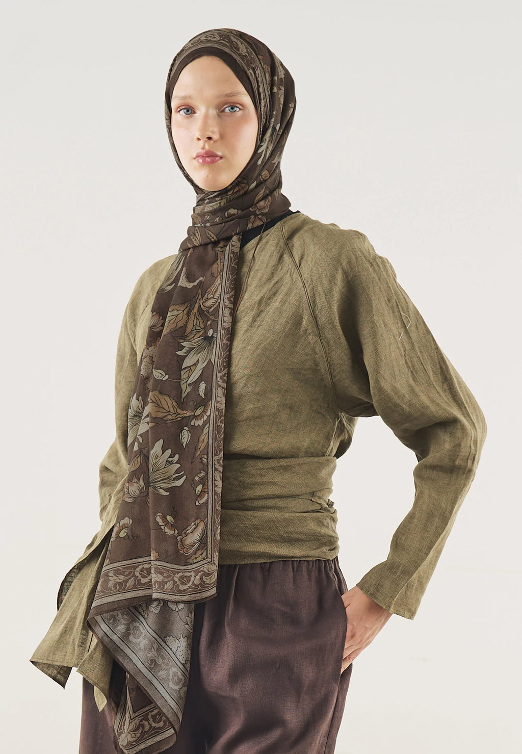 FRESH SCARFS | Pure Ethnic Patterned Soft Viscose Scarf