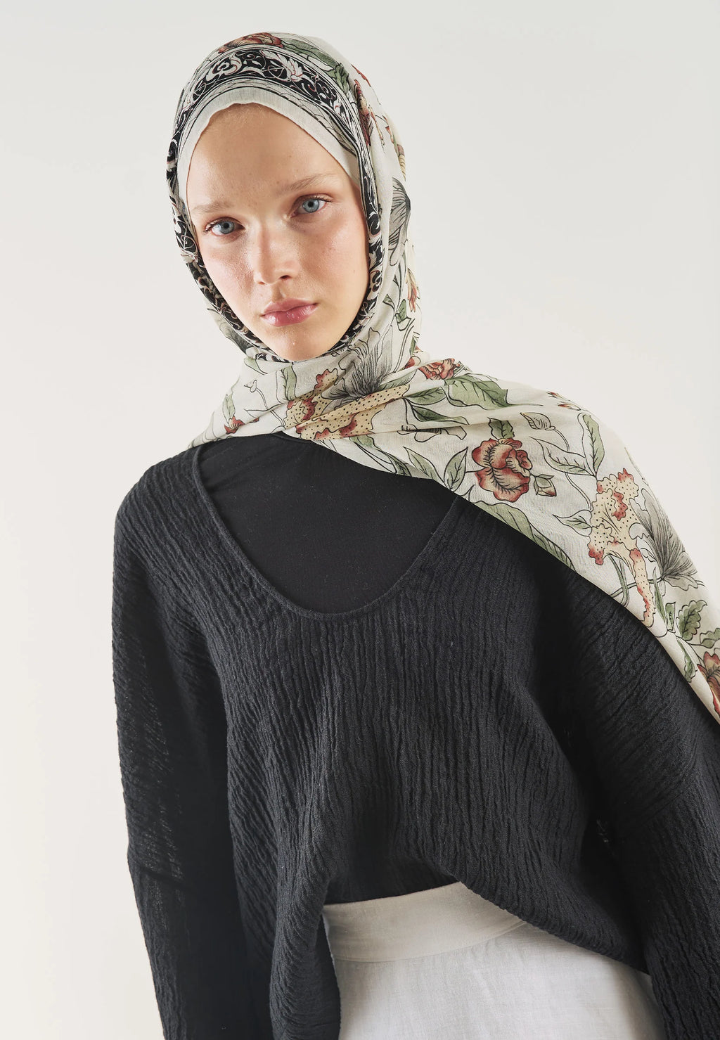 FRESH SCARFS | Pure Ethnic Patterned Soft Viscose Scarf
