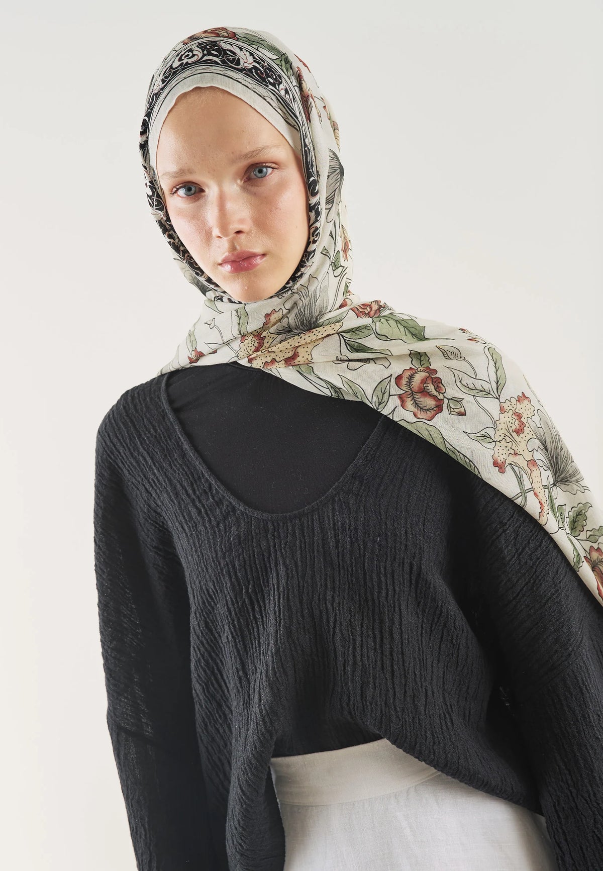 FRESH SCARFS | Pure Ethnic Patterned Soft Viscose Scarf