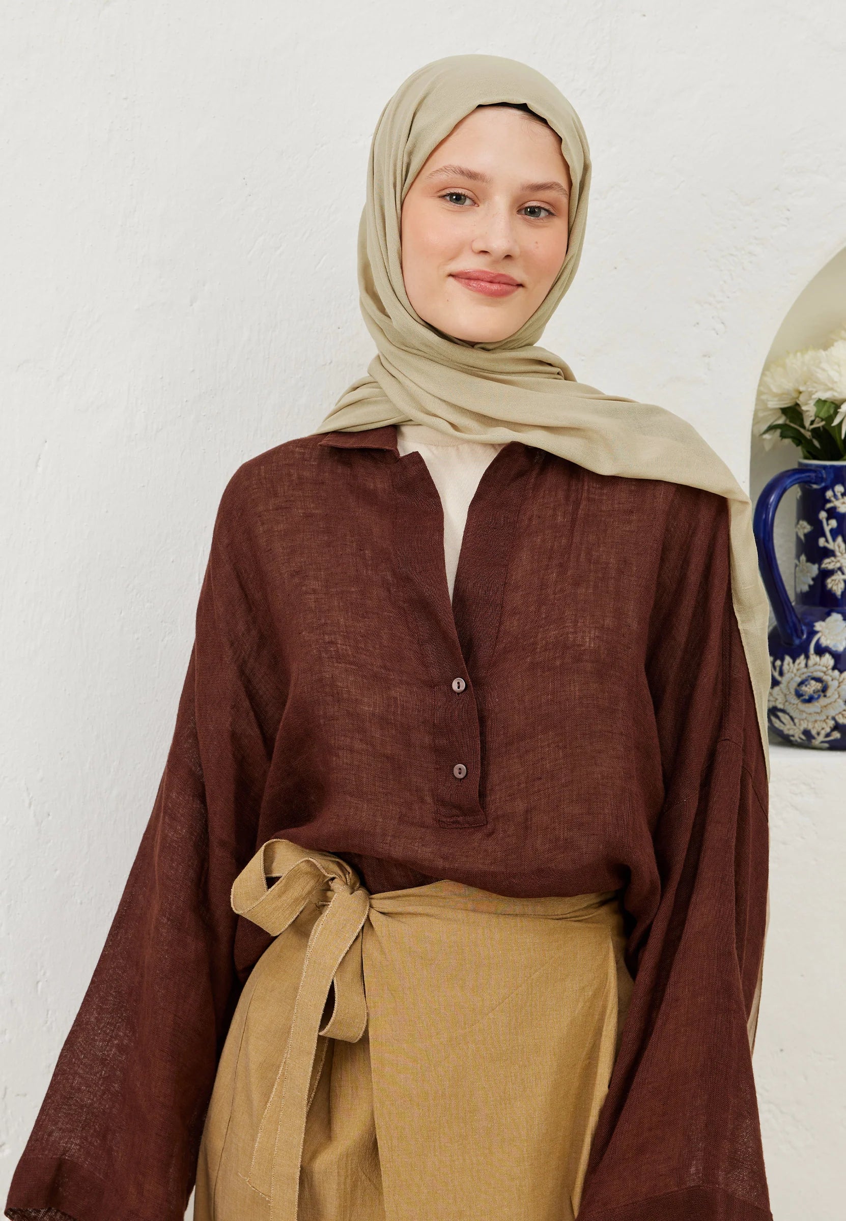 FRESH SCARFS | Ramie Viscose Scarf