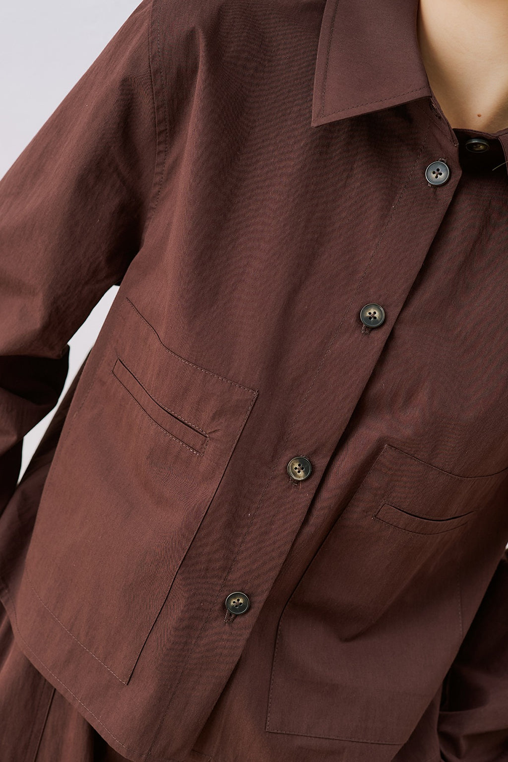 MANUKA | Utility Pocket Cropped Shirt
