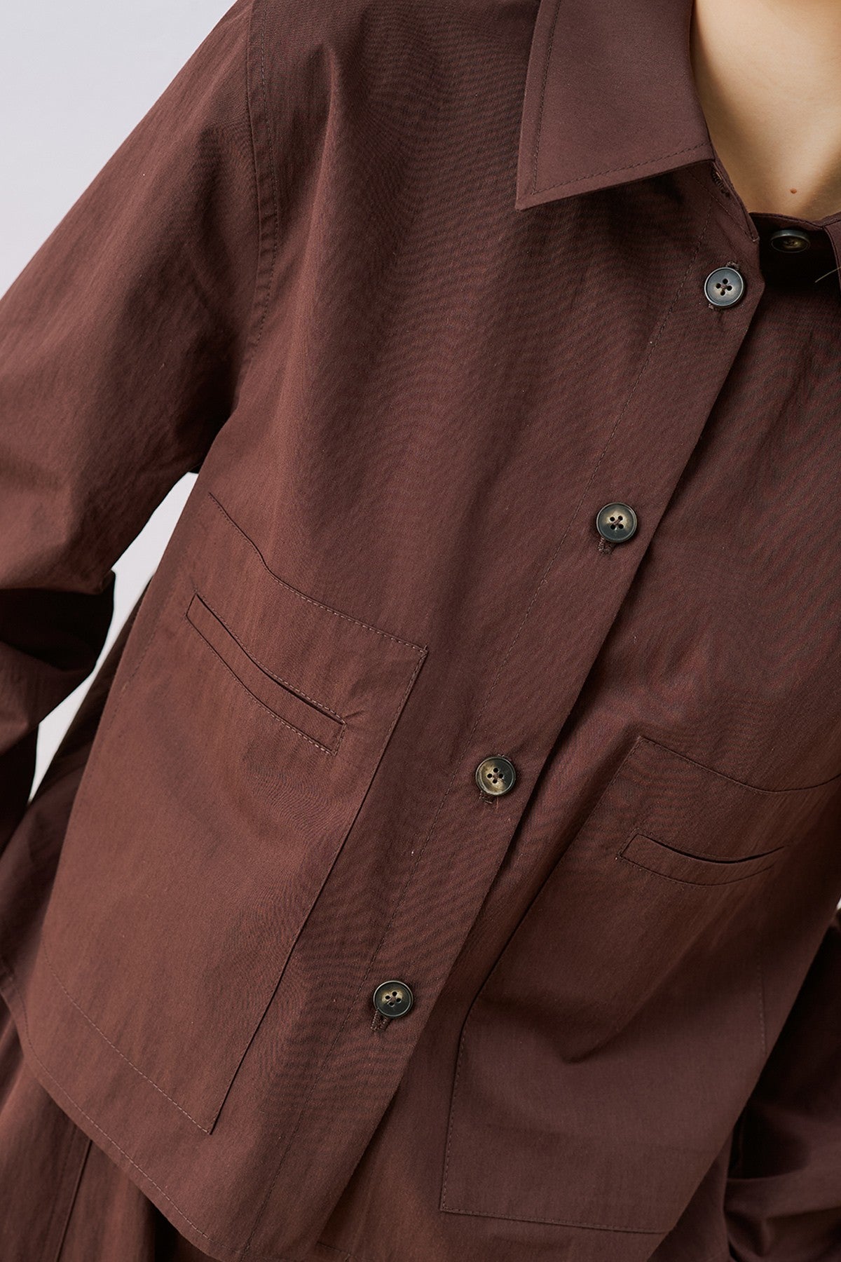 MANUKA | Utility Pocket Cropped Shirt
