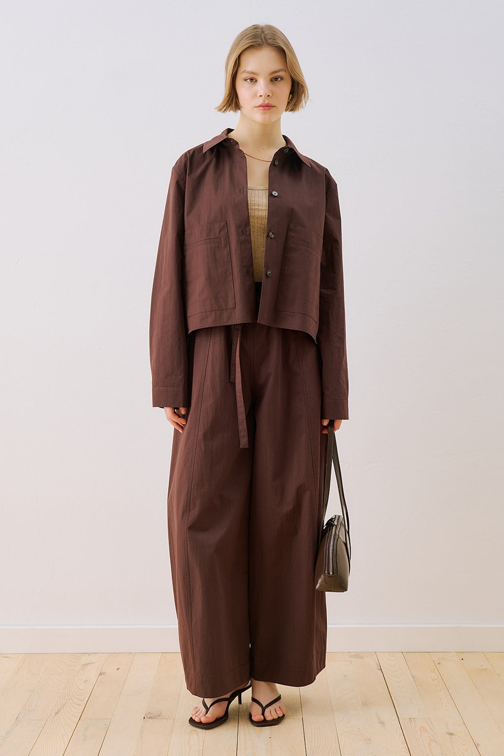 MANUKA | Utility Pocket Cropped Shirt