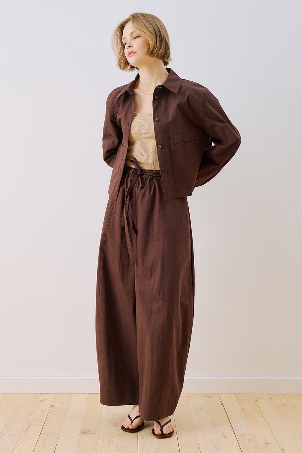 MANUKA | Utility Pocket Cropped Shirt