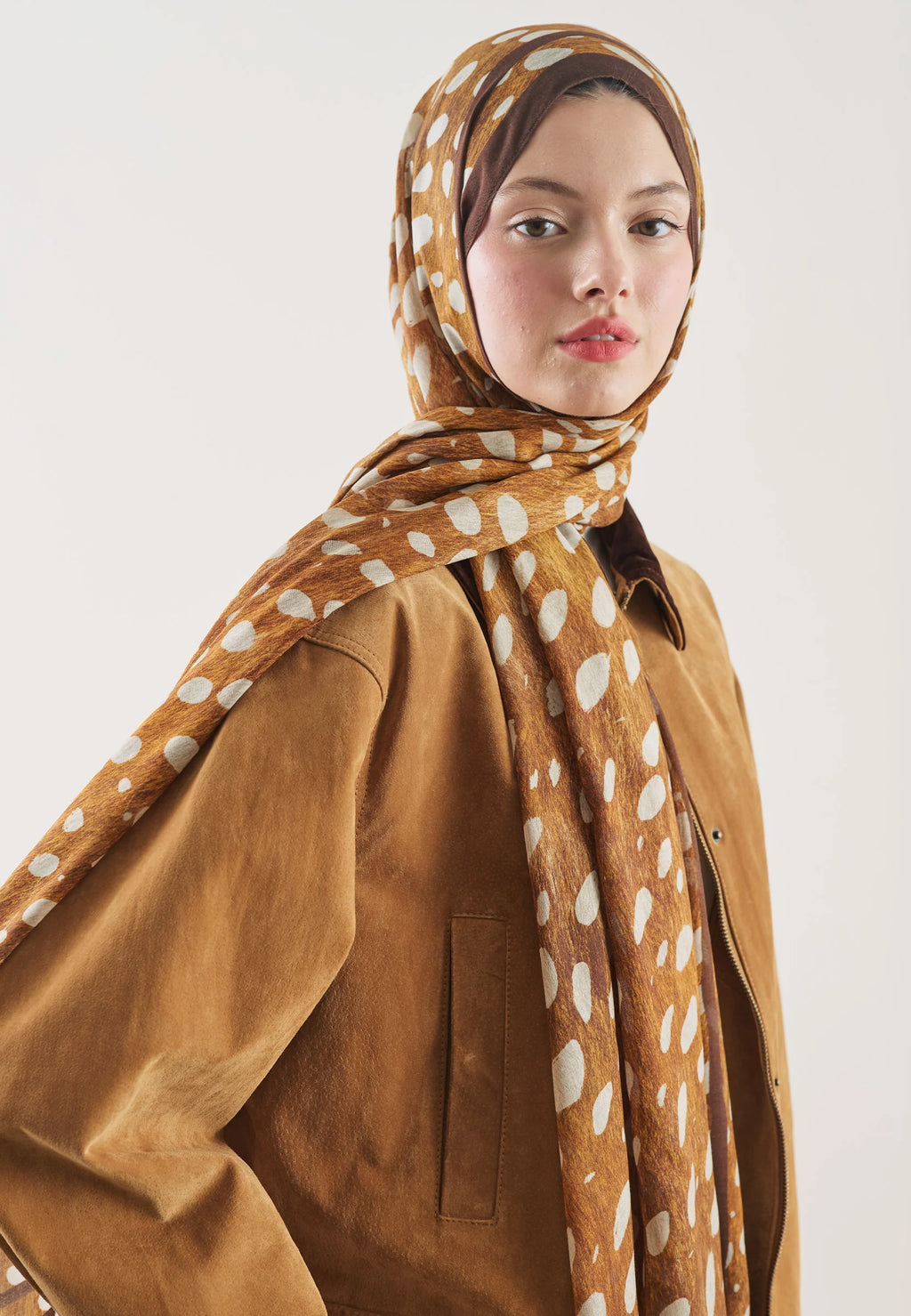 FRESH SCARFS | Wild Fawn Patterned Scarf